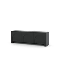 TV-LOWBOARD ARCO Schwarz, Gold 150x35x49 cm - Goldfarben/Schwarz, Holzwerkstoff (150/49/35cm) - FURNLUX