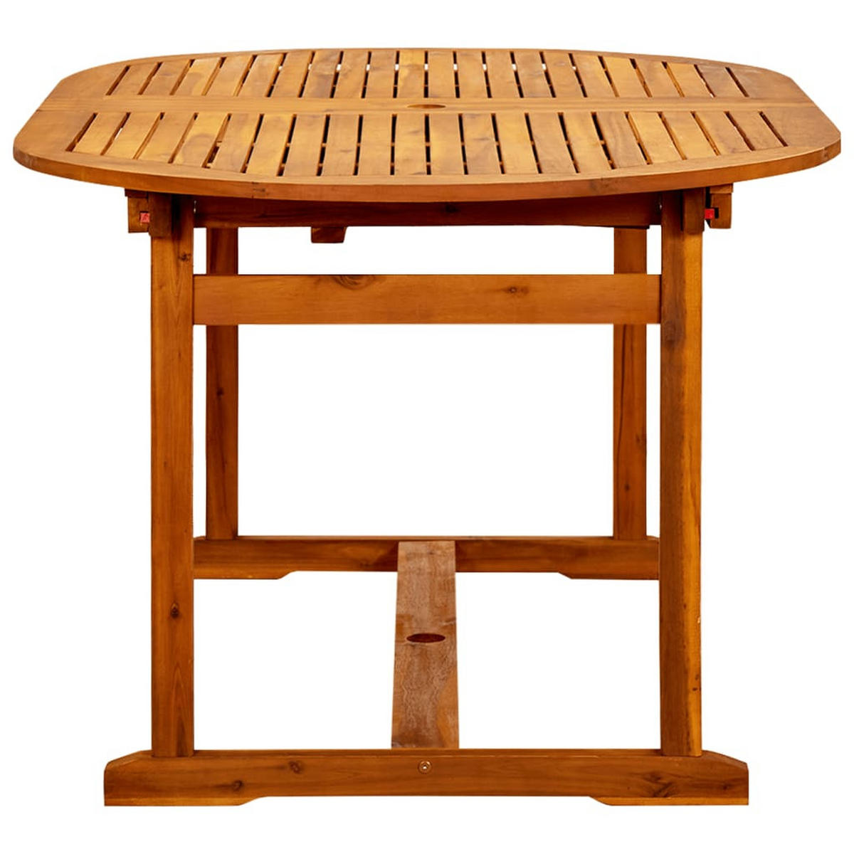 GARTEN-ESSTISCH (160-240)X100/75 Cm Massivholz Akazie - Braun, Holz (240/100/75cm) - vidaXL