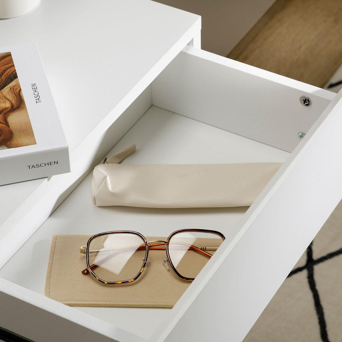 NACHTTISCH ANNE hängend - Weiß, Holzwerkstoff (42/14/30cm) - CARO-Möbel