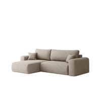 ECKSOFA Flora In Verita - Champagner, Holzwerkstoff/Textil (145/272cm) - Fun Möbel