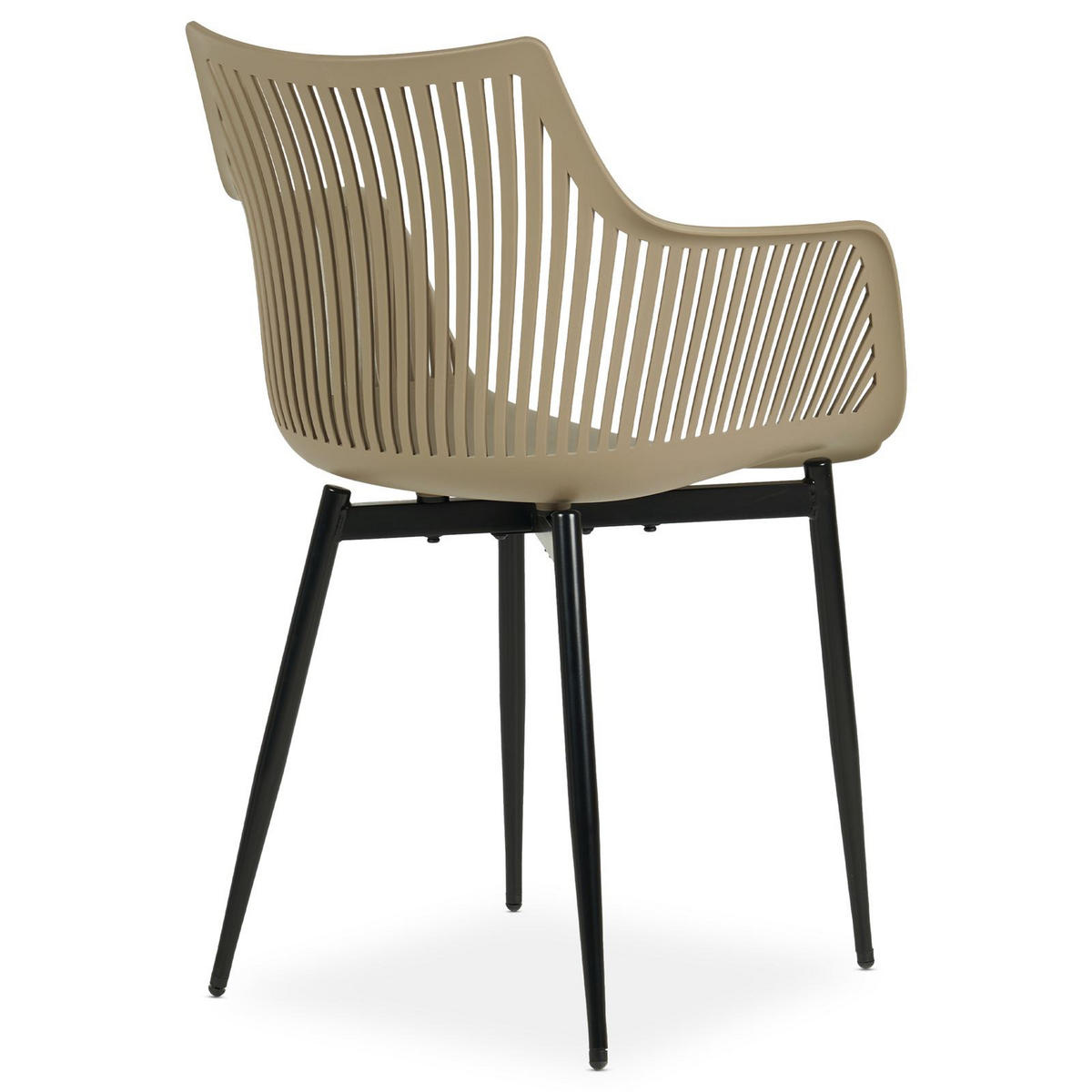 GARTENSTÜHLE VIOLETTA 4ER-SET - Champagner, Textil (55/86/53cm) - IDIMEX