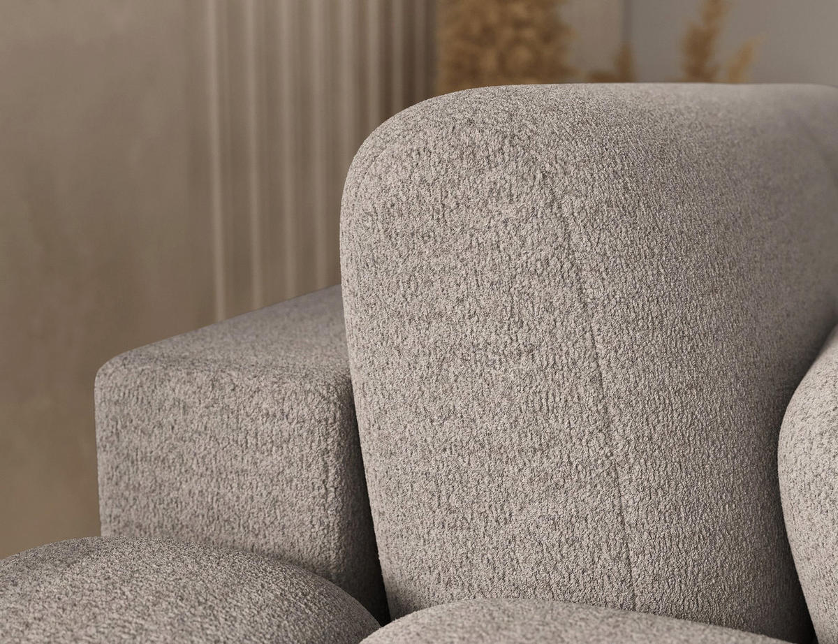 ECKSOFA COVELION L-Form – Schlaffunktion, Bettkasten, Wellenfederung, HR-Kaltschaum, inkl. Kissen, moderner Wohnkomfort - Creme, Kunststoff (260/167cm) - Wohnideebilder
