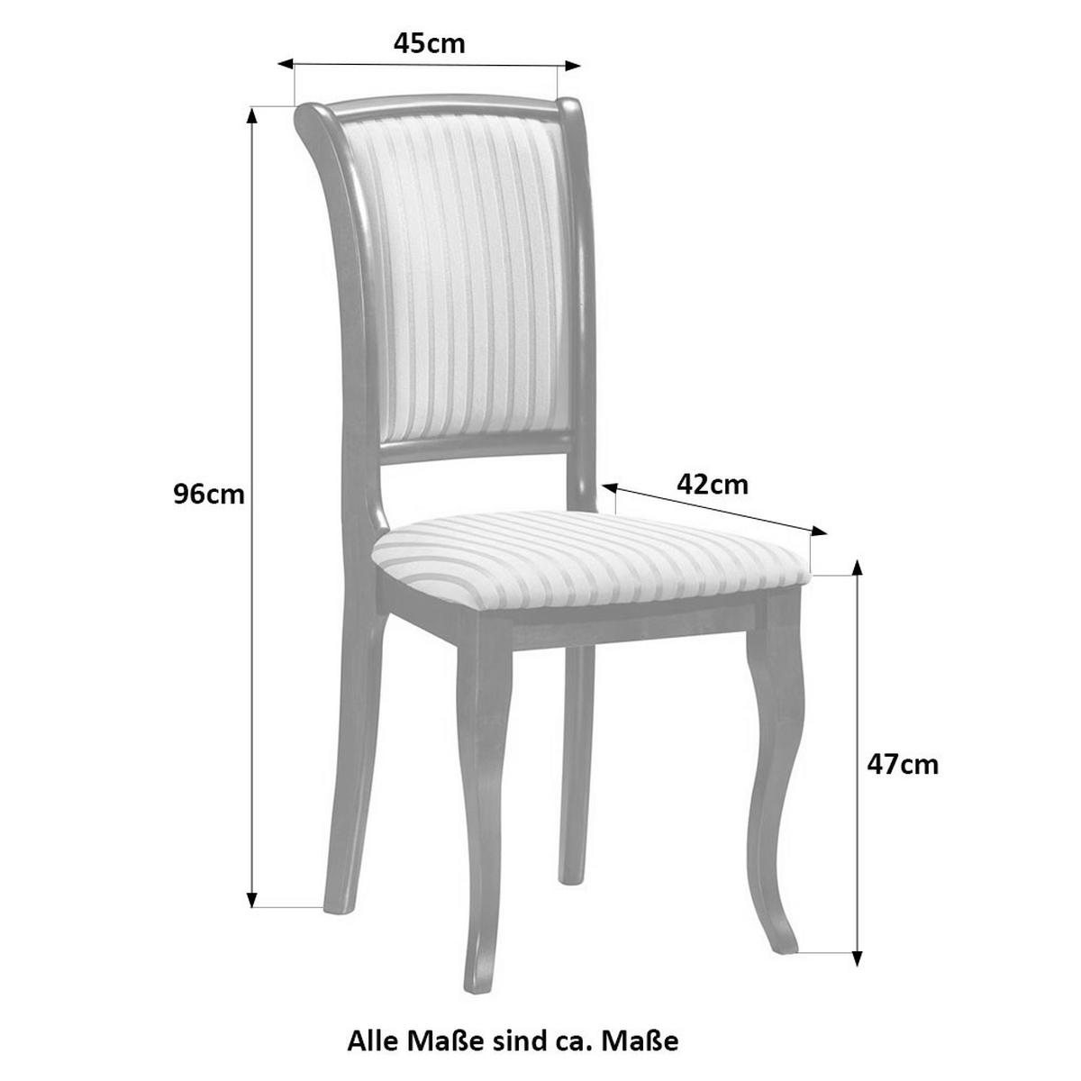 ESSZIMMER-SET Olivia 5-tlg Weiß / Beige - Beige/Weiß, Holz (286/96/106cm) - Feldmann-Wohnen