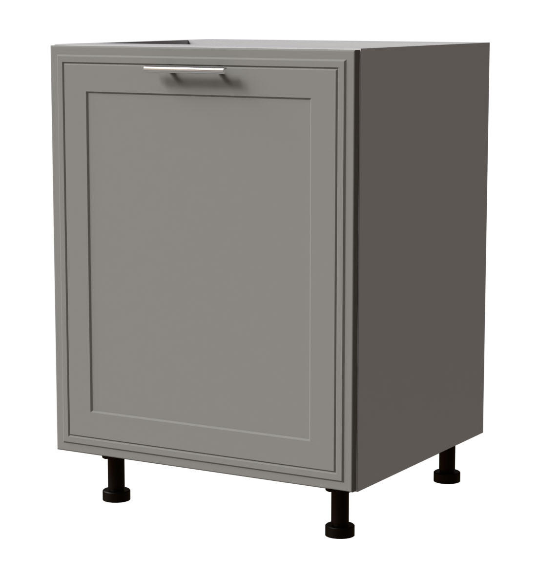 UNTERSCHRANK Salo D1D/60 Grau / Dust Grey Matt 60 / 50 / 82cm - Grau, Holz/Holzwerkstoff (60/82/50cm) - Feldmann-Wohnen
