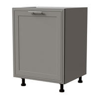 UNTERSCHRANK Salo D1D/60 Grau / Dust Grey Matt 60 / 50 / 82cm - Grau, Holz/Holzwerkstoff (60/82/50cm) - Feldmann-Wohnen