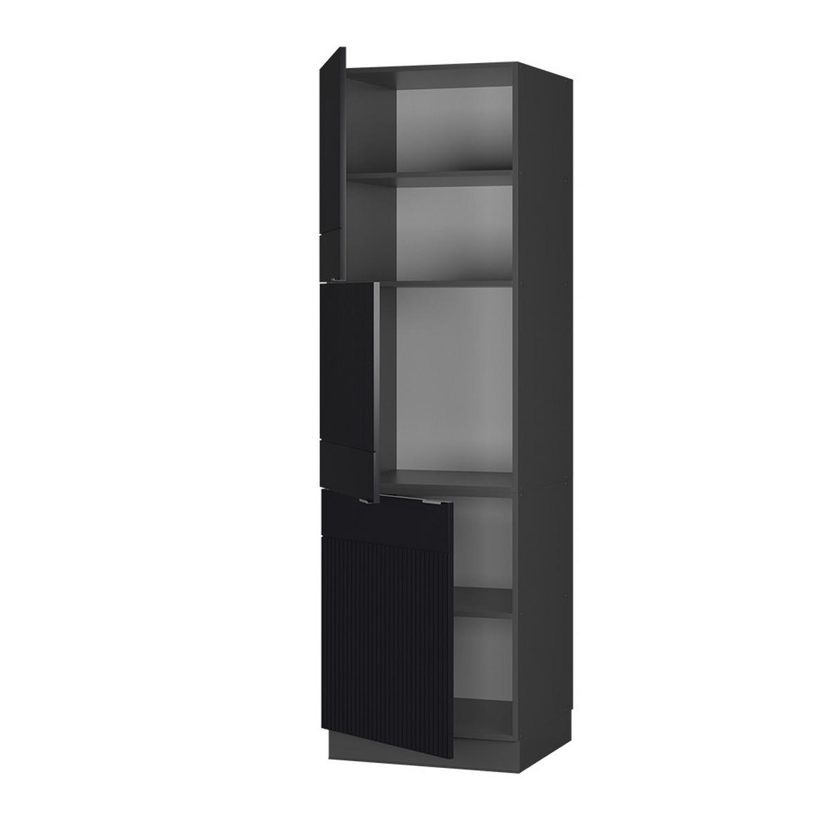 Anthrazit/Schwarz, Holzwerkstoff (60/206.8/58cm) - Vicco