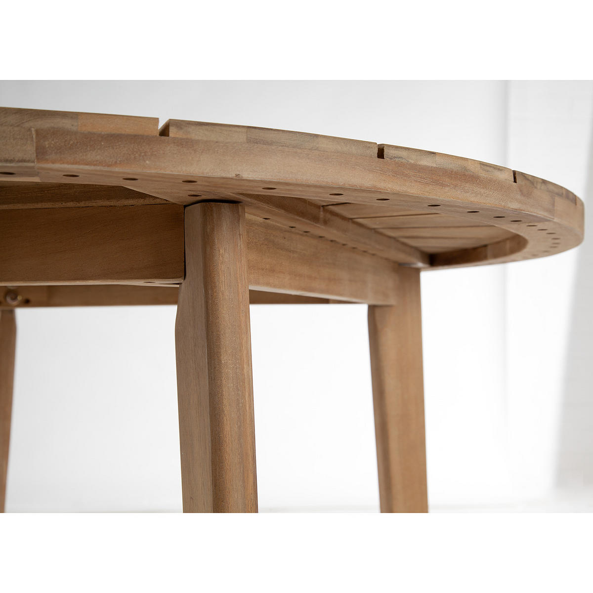GARTENTISCH - Rund - Akazie massiv - Braun - Braun, Holz (100/100/73cm) - home24