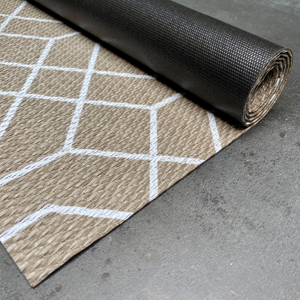 TEPPICH Premium en Vinyle Weißes Design 120x180 cm - Weiß, Kunststoff (120/180cm) - STORESDECO