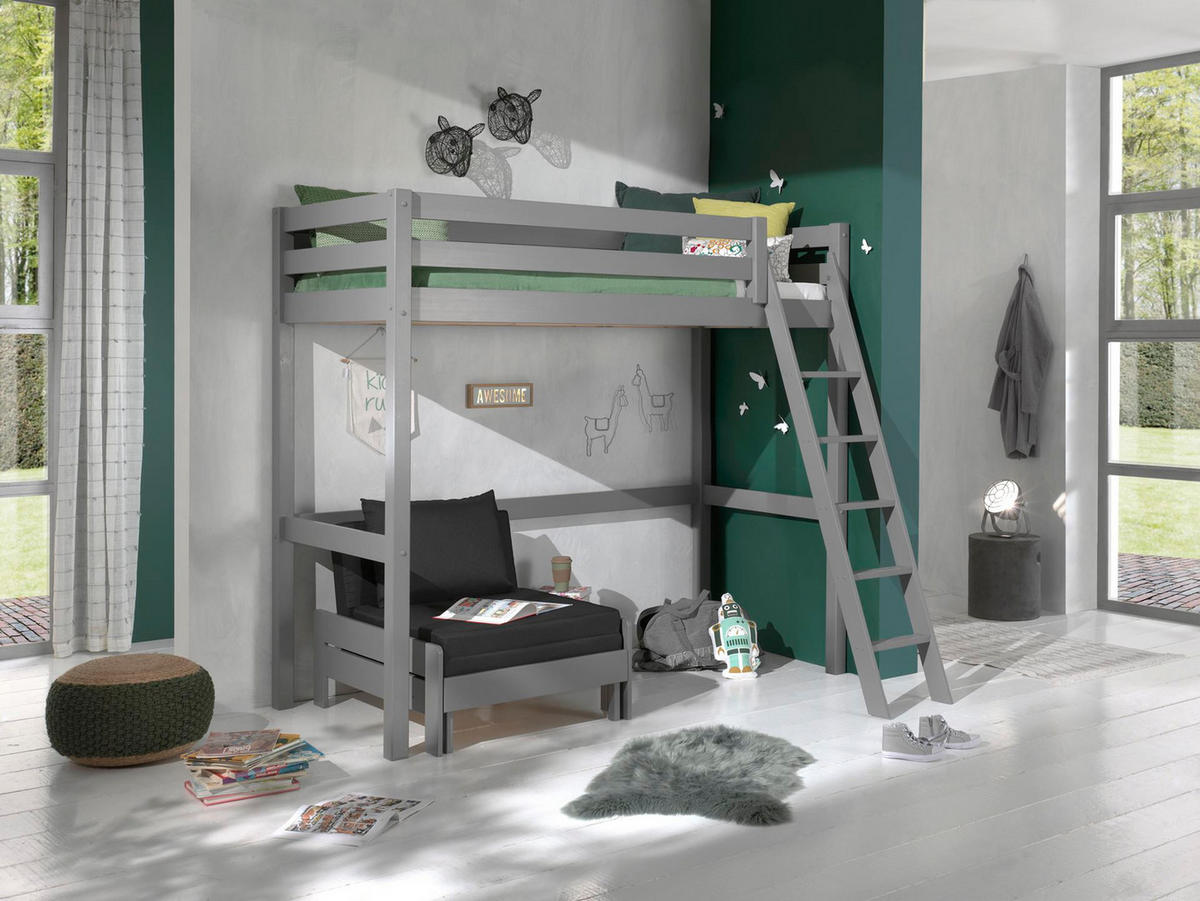 HOCHBETT Karolina 209x190x165 aus Massivholz in grau - Grau, Holz (90/200cm) - 58aufmkessel