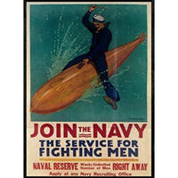 POSTER Marine Einberufung A4 Rahmenlos - Klar, Papier (29.7/5/21cm) - Nacnic