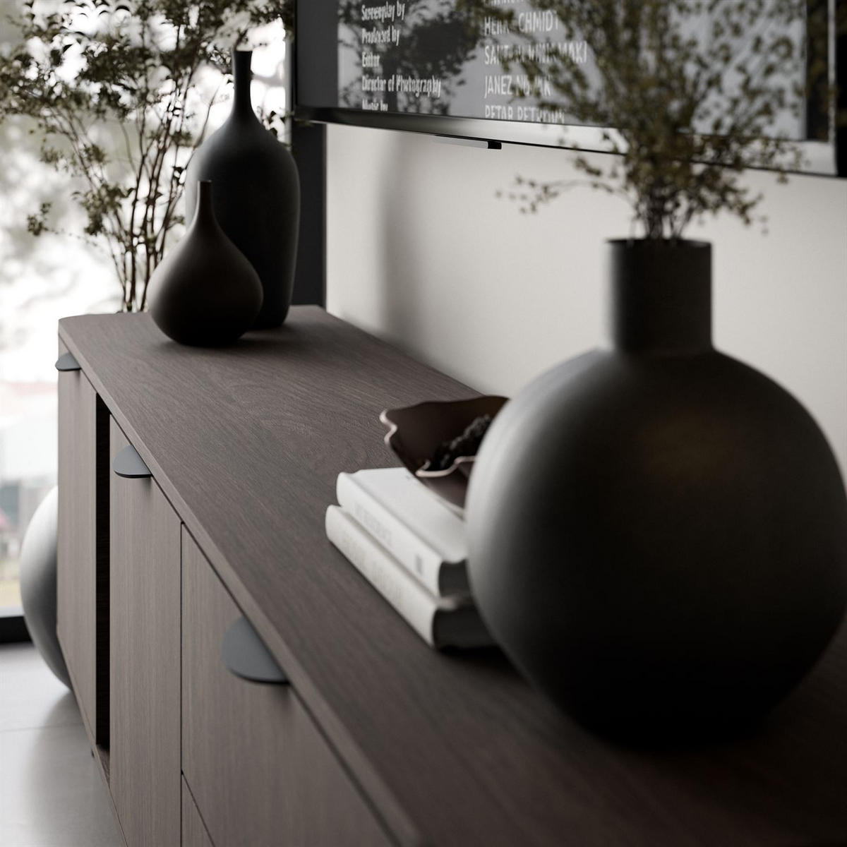 TV-SCHRANK TWILIGHT 2D2D mit Schubladen - Eichefarben, Holzwerkstoff (195/61/38cm) - Lookway