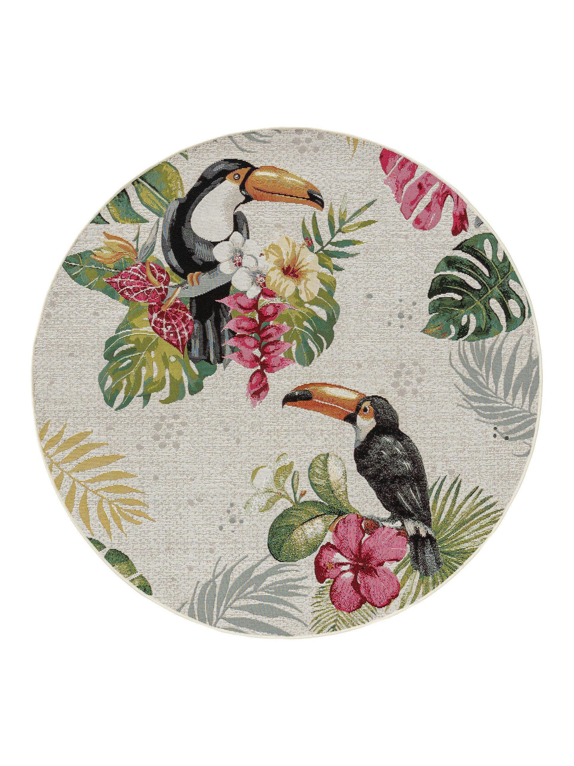 Outdoorteppich rund Artis Multicolor ø 160 cm rund - Multicolor, Textil (160/160cm) - benuta Nest