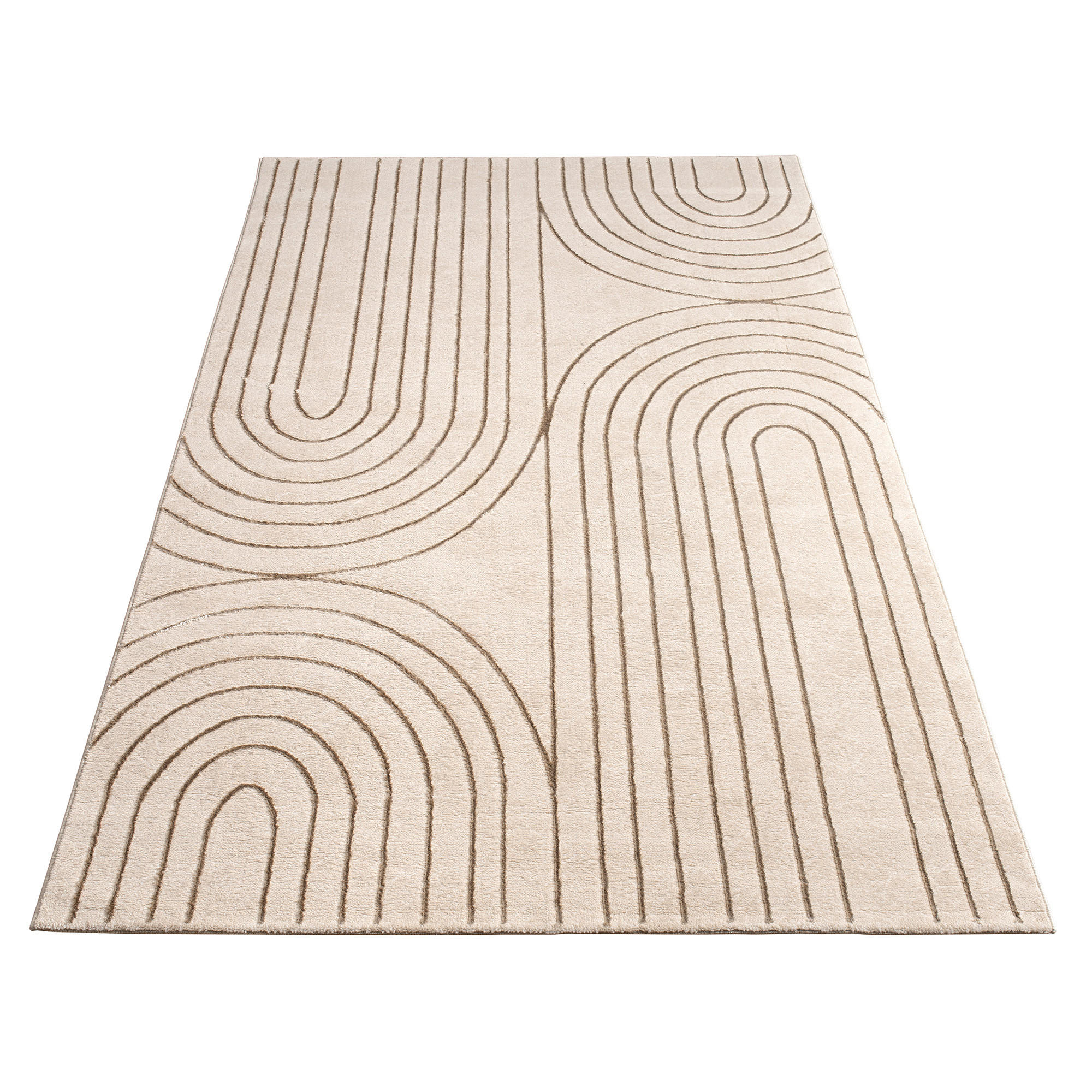 KURZFLORTEPPICH 160/230 cm Tuana 215 - Creme, Textil (160/230cm) - Paco Home