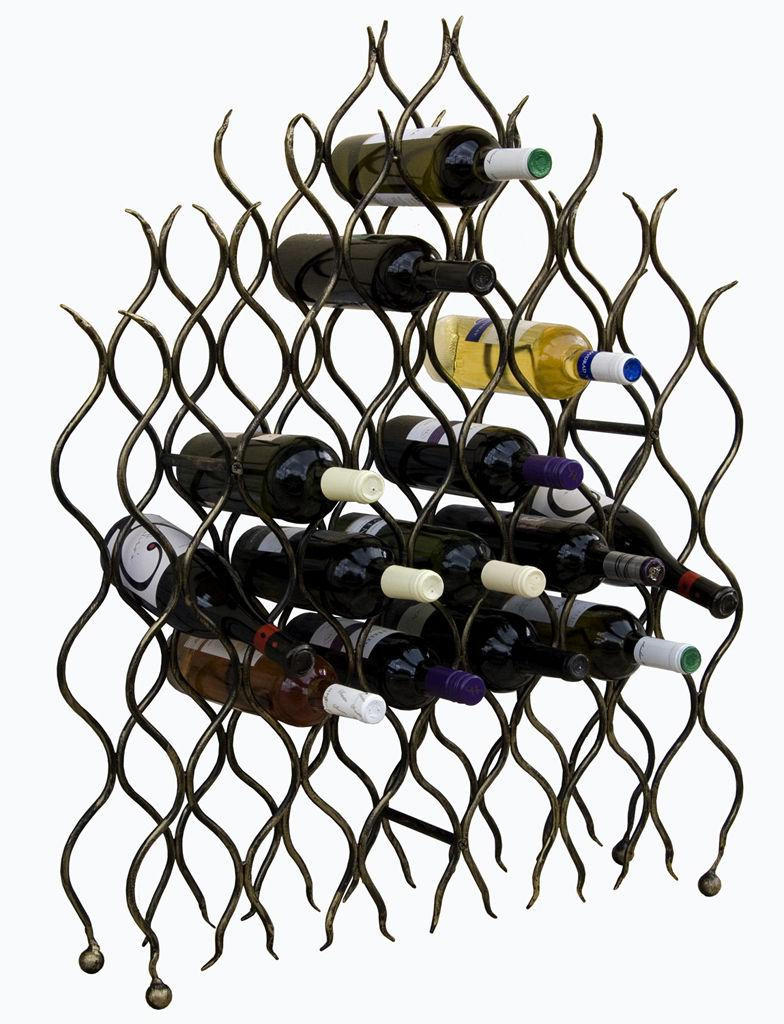 DanDiBo Weinregal Braun 70x95x15 cm