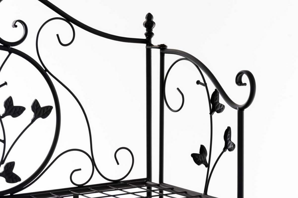 STANDREGAL Aaron schwarz - Schwarz, Metall (60/158/33cm) - TPFGarden