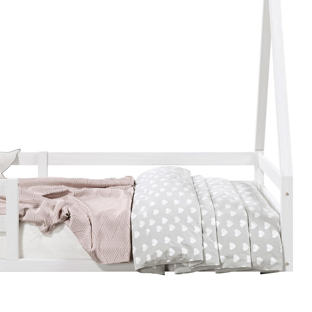 HAUSBETT SILA 90x200 cm weiß - Weiß, Holz (96/152/206cm) - IDIMEX