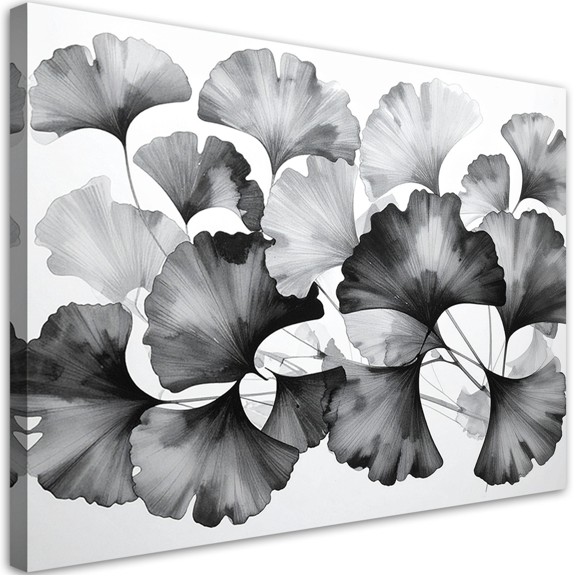 Feeby Leinwandbild Schwarz 100x70 cm