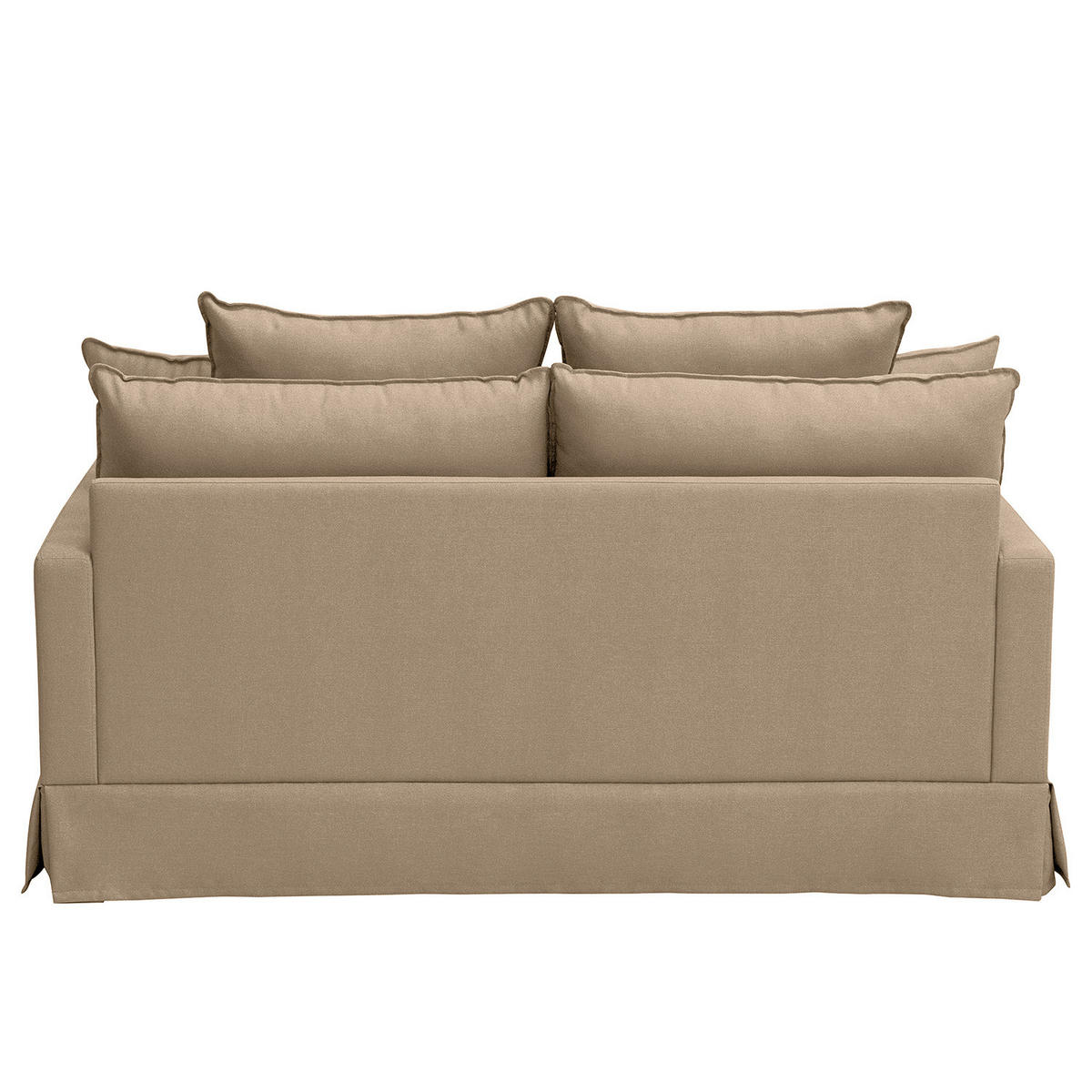 2,5-SITZER SOFA mit Husse - Webstoff - Hellbraun, Textil (170/89/110cm) - home24