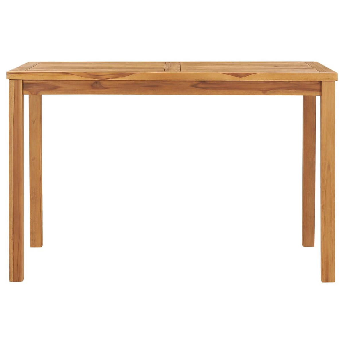 GARTEN-ESSTISCH 120/70/77 Cm Massivholz Teak - Braun, Holz (70/120/77cm) - vidaXL