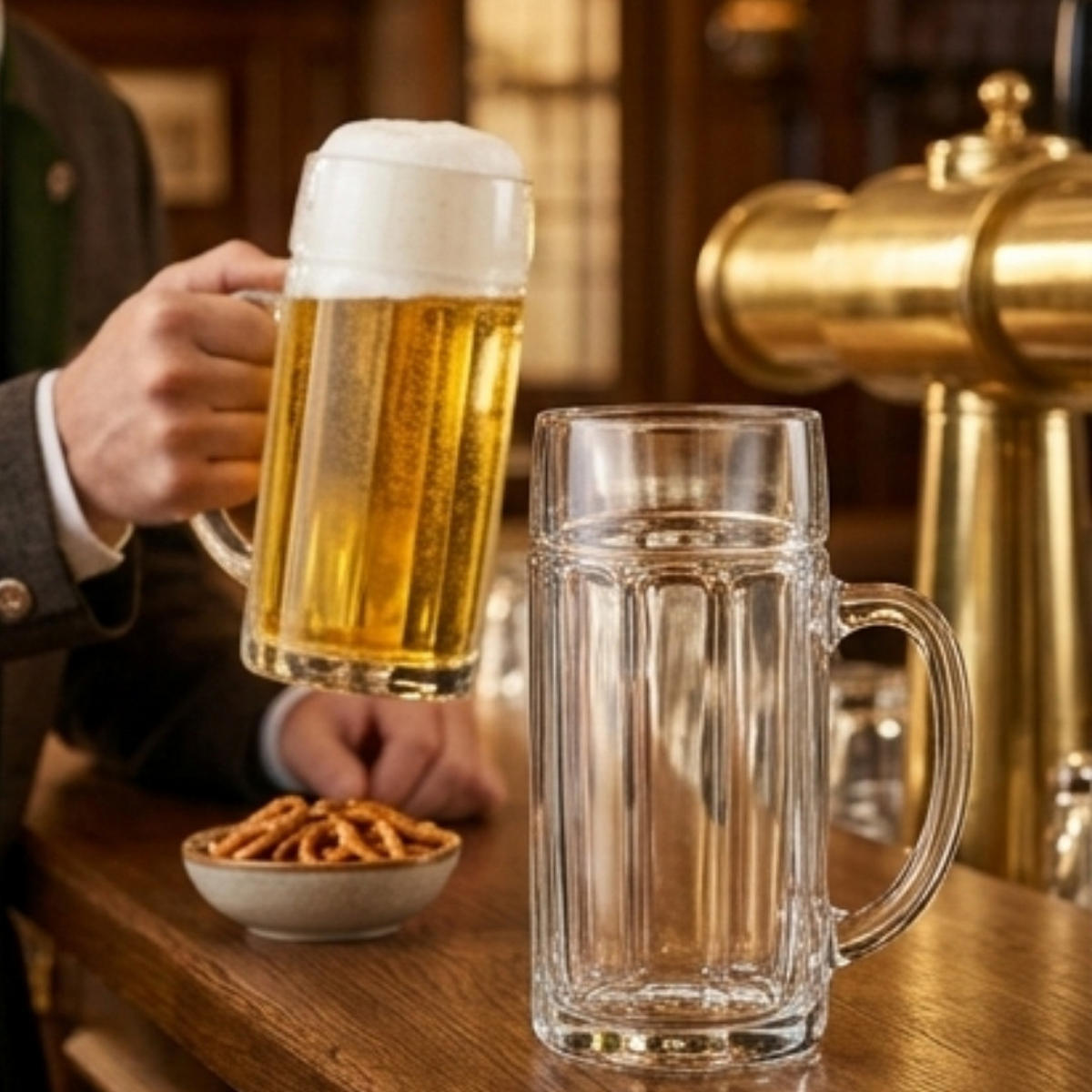 BIERKRUGSET Bayreuth 0,5 L 6-tlg Glas - Transparent, Glas (3L) - Stölzle