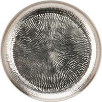 SERVIERPLATTE Basic Silber 49.5/49.5/4 cm Kunstoff - Silberfarben, Kunststoff (49.5/4/49.5cm) - Mondex