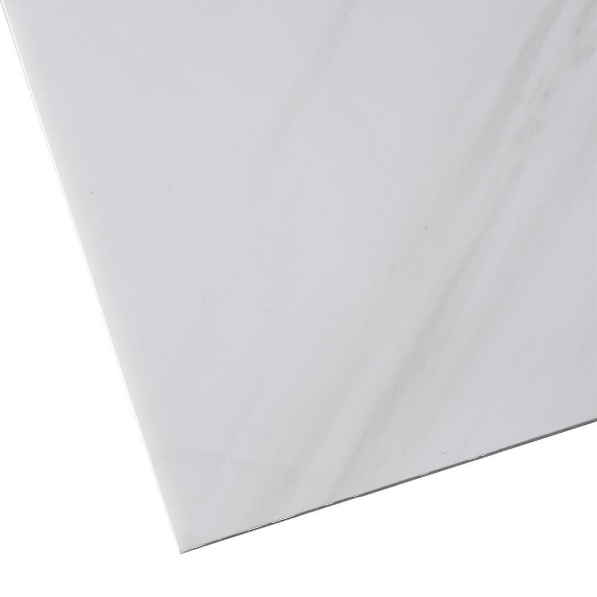 WANDPANEELE 1.8m²/10-TLG. Wasserdicht Selbstklebend Marmormuster Weiß - Weiß, Kunststoff (30/60/0.2cm) - Livingandhome