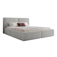 POLSTERBETT NUVARI 120x200 cm, Grau - Grau, Textil (200/120cm) - Fedve