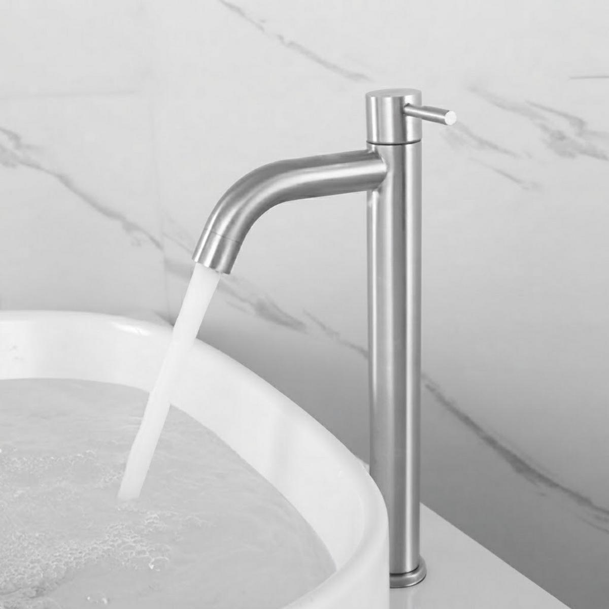 BADEZIMMERARMATUR, 30 x 14 cm, silber - Silberfarben, Metall (38/5/18cm) - Vallsero