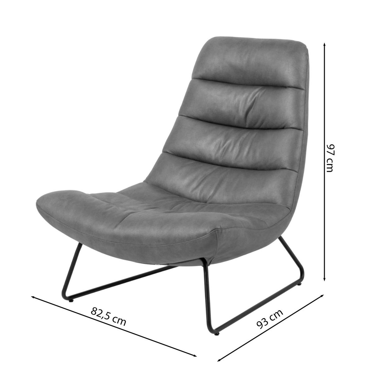 SESSEL Forgents mit Bouclé-Bezug in Beige - Beige/Schwarz, Textil/Metall (82.5/97/93cm) - Selsey