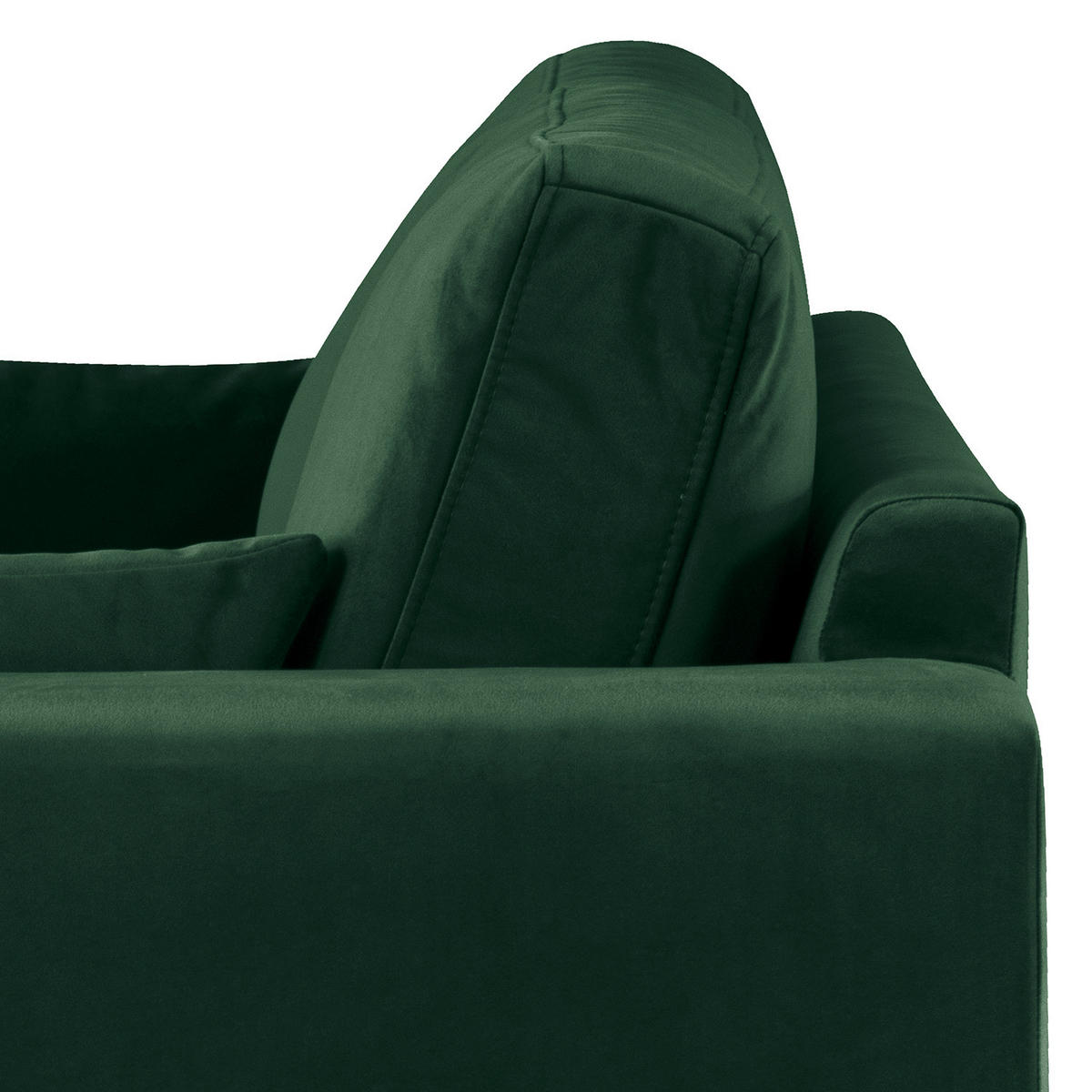 3-SITZER SOFA - Dunkelgrün, Textil (237/81/88cm) - home24