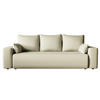 SOFA Bubi mit Bettkasten und Schlaffunktion, Cordstoff - Beige, Holzwerkstoff (242/85/95cm)