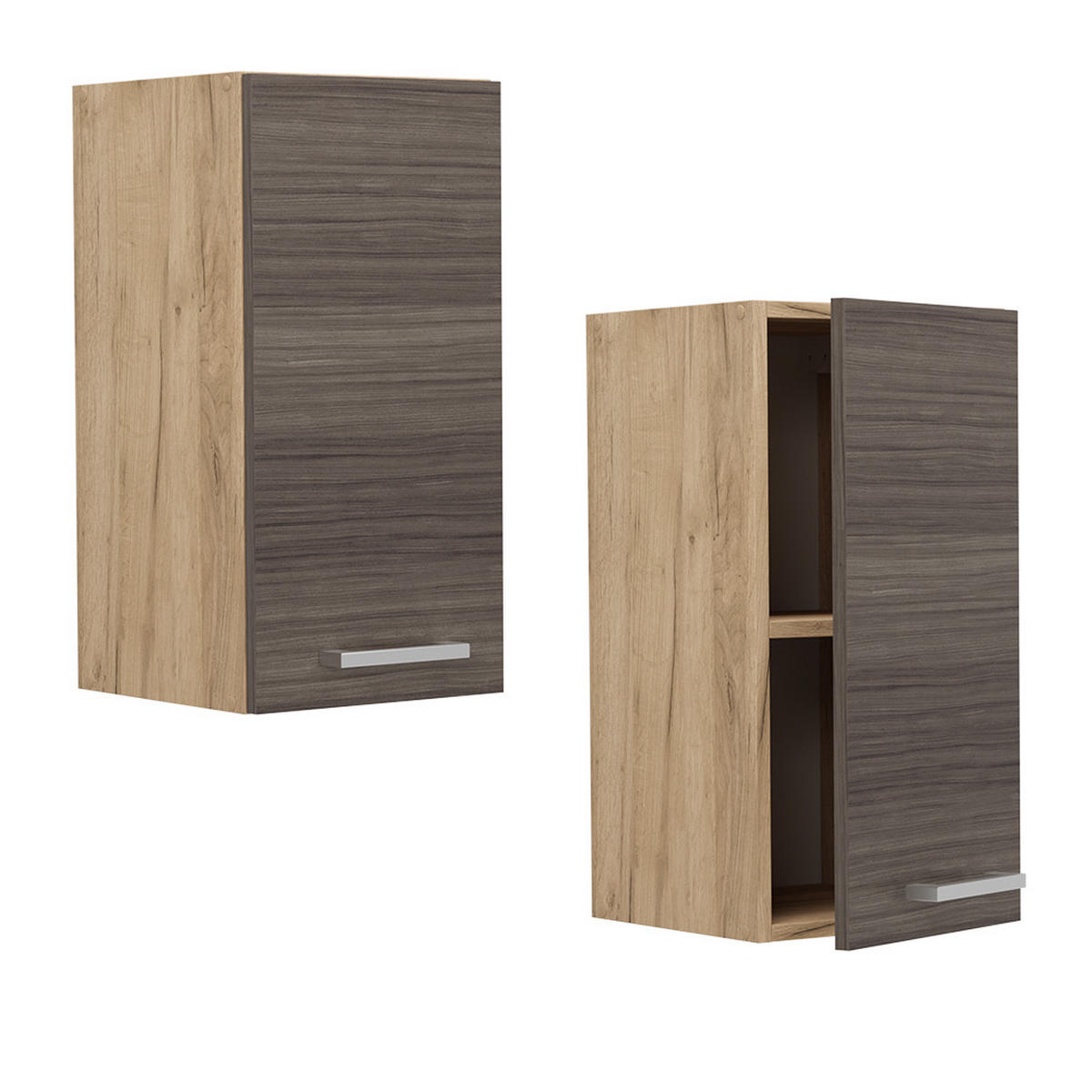 HÄNGESCHRANK R-Line Edelgrau 30 cm - Honigeiche/Eiche Wotan, Holzwerkstoff (30/60/31cm) - Vicco