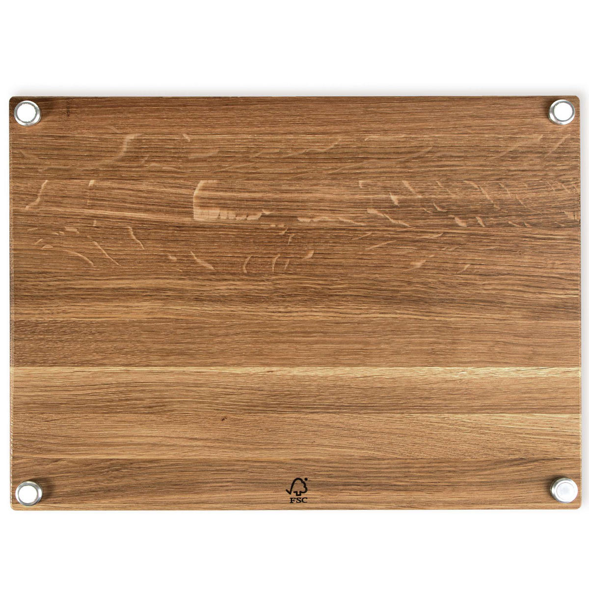 SCHNEIDEBRETT Solida - Eichefarben/Braun, Holz (30/40cm) - KONSIMO®