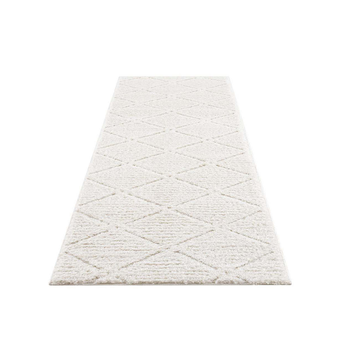 HOCHFLOR-TEPPICH Focus 2997 Creme 80x300 cm - Creme, Textil (80/300cm) - carpet city