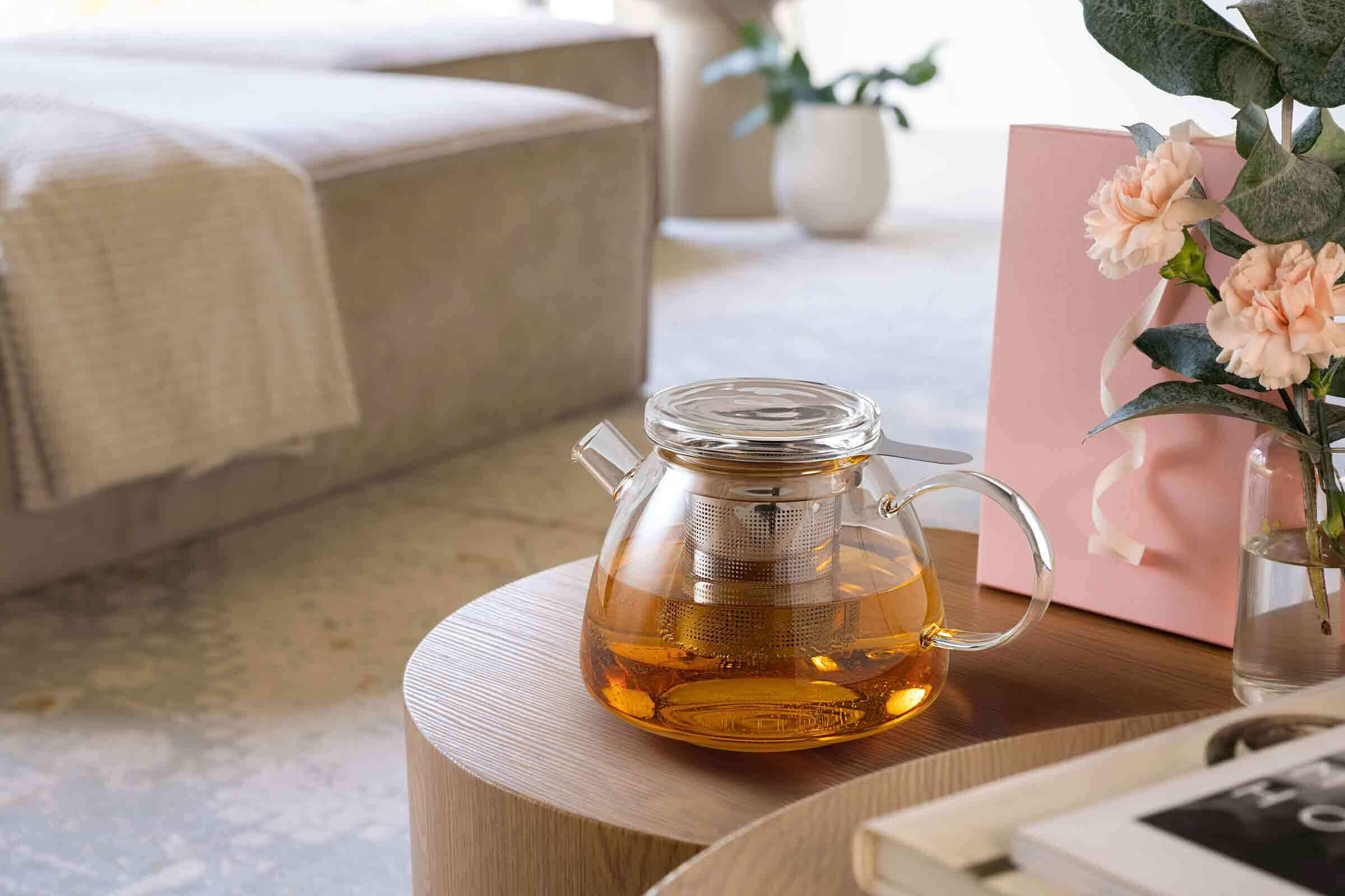 TEEKANNE MIT SIEB Artesano Hot & Cold transparent 1000 ml - Transparent, Glas (1L) - Villeroy & Boch