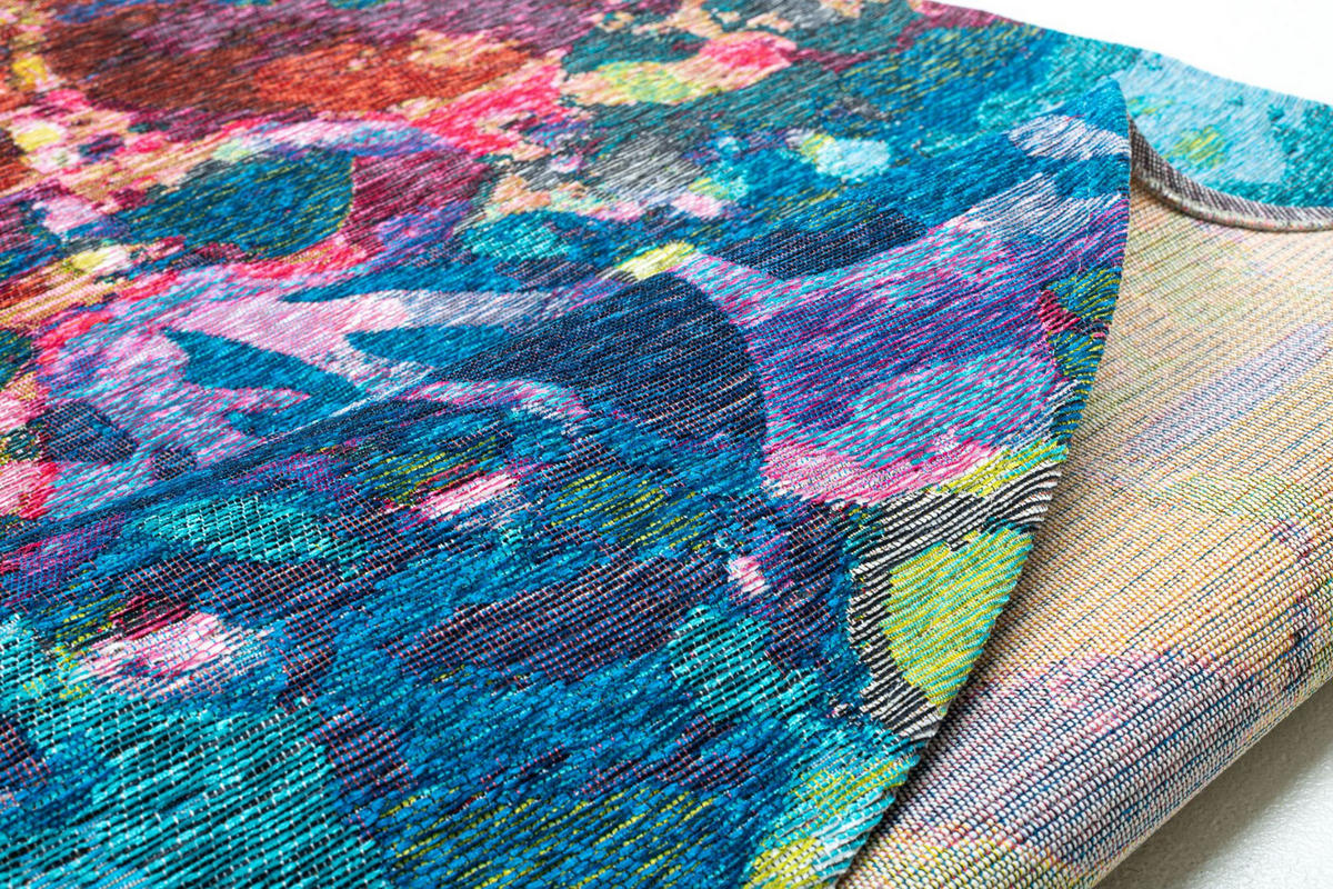 FLACHWEBTEPPICH Keitum 100x100 cm - Multicolor, Textil (100/100cm) - Sansibar SYLT