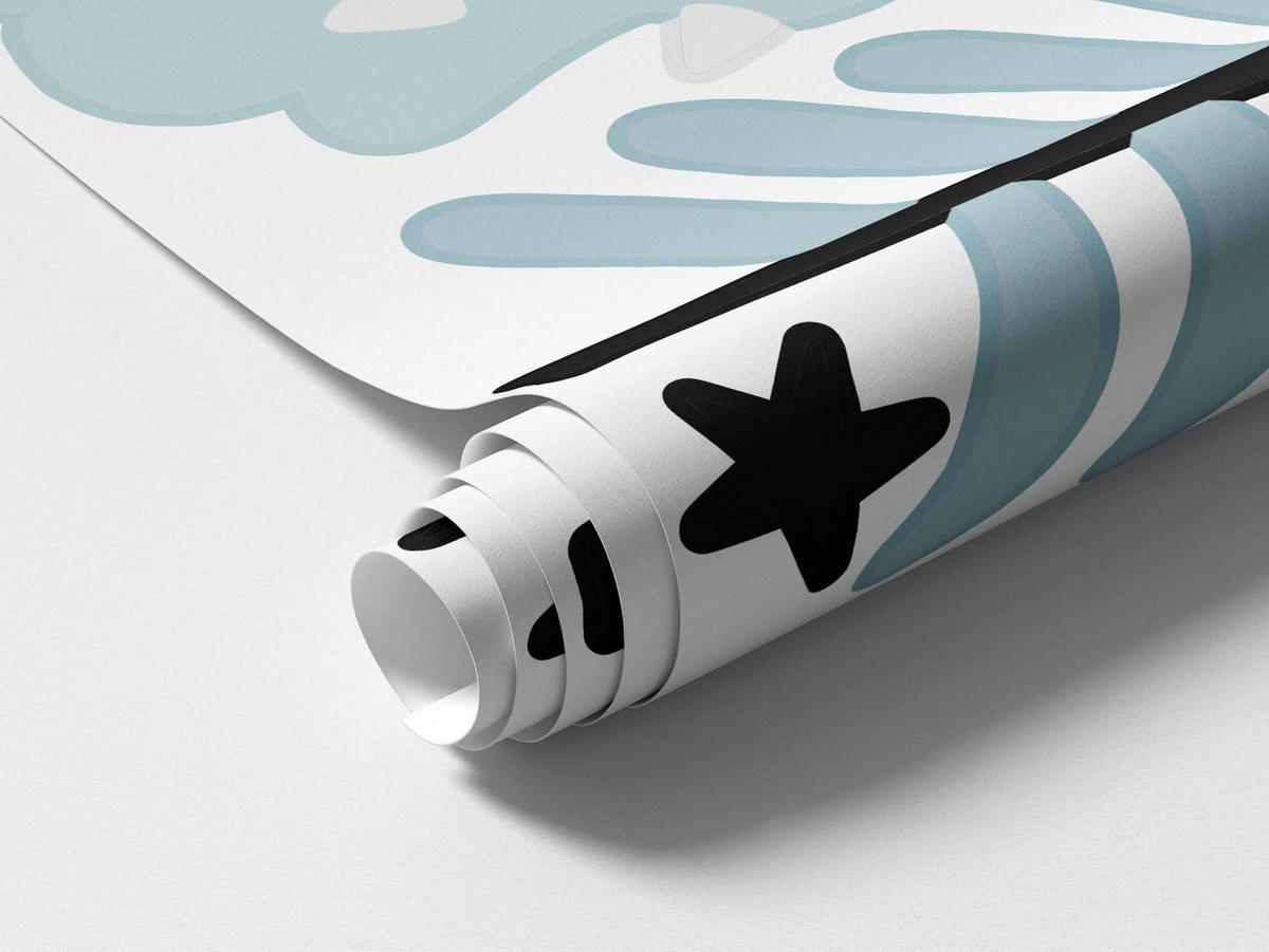 WANDAUFKLEBER 60x102cm - Dinosaurier wilde Vegetation - Multicolor, Kunststoff (60/102/0.1cm) - Wallfluent