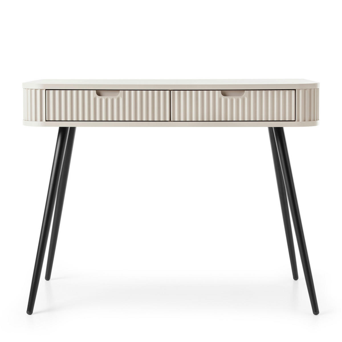 KONSOLENTISCH MORDEN TOA1 Abgerundeter Korpus Kaschmir Kaschmir - Kaschmir, Holzwerkstoff/Kunststoff (49/103/80cm) - Komodee