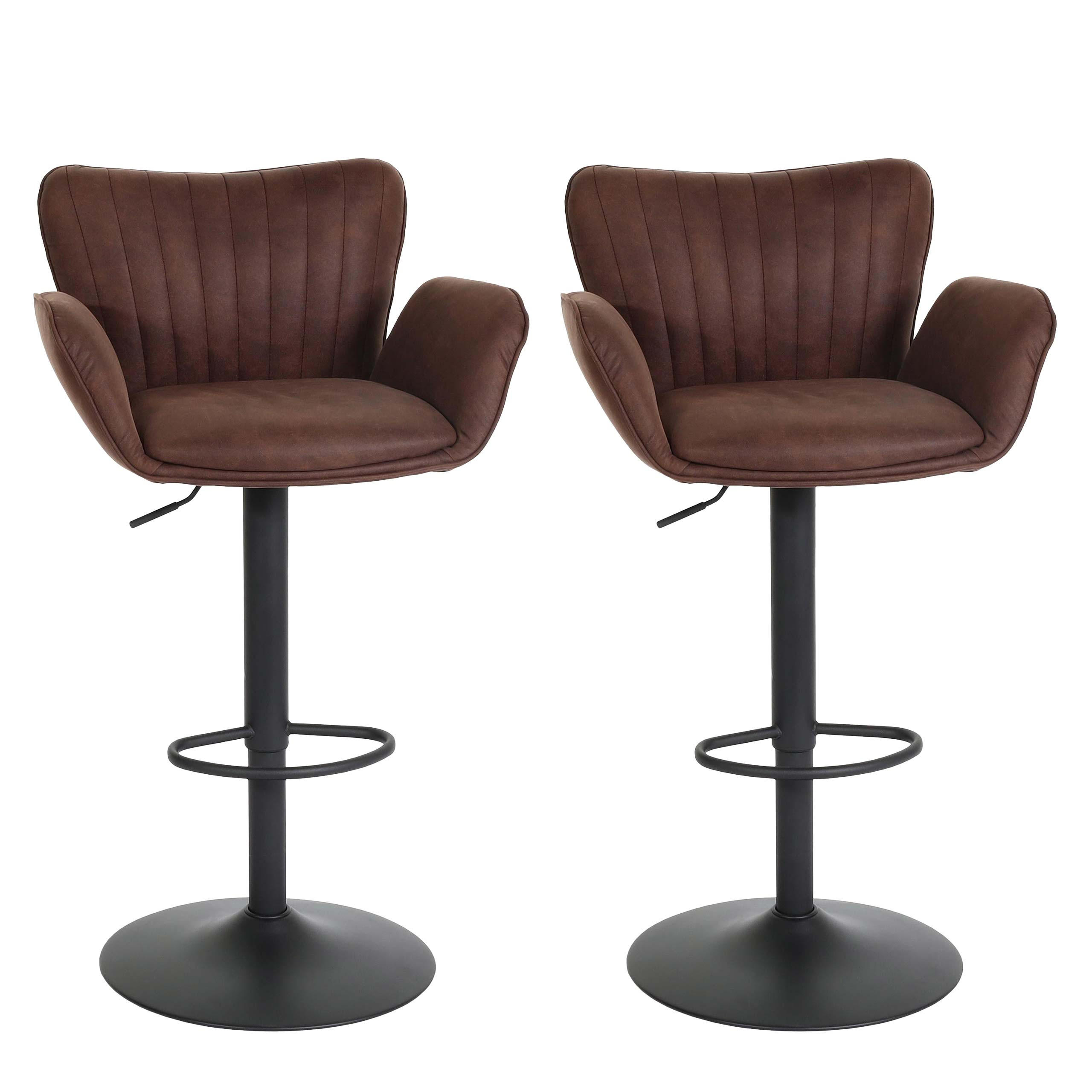 BAROVÁ ŽIDLE Tmavě hnědá - tmavě hnědá, textil (50/110/45cm) - MCW