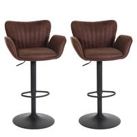 BAROVÁ ŽIDLE Tmavě hnědá - tmavě hnědá, textil (50/110/45cm) - MCW