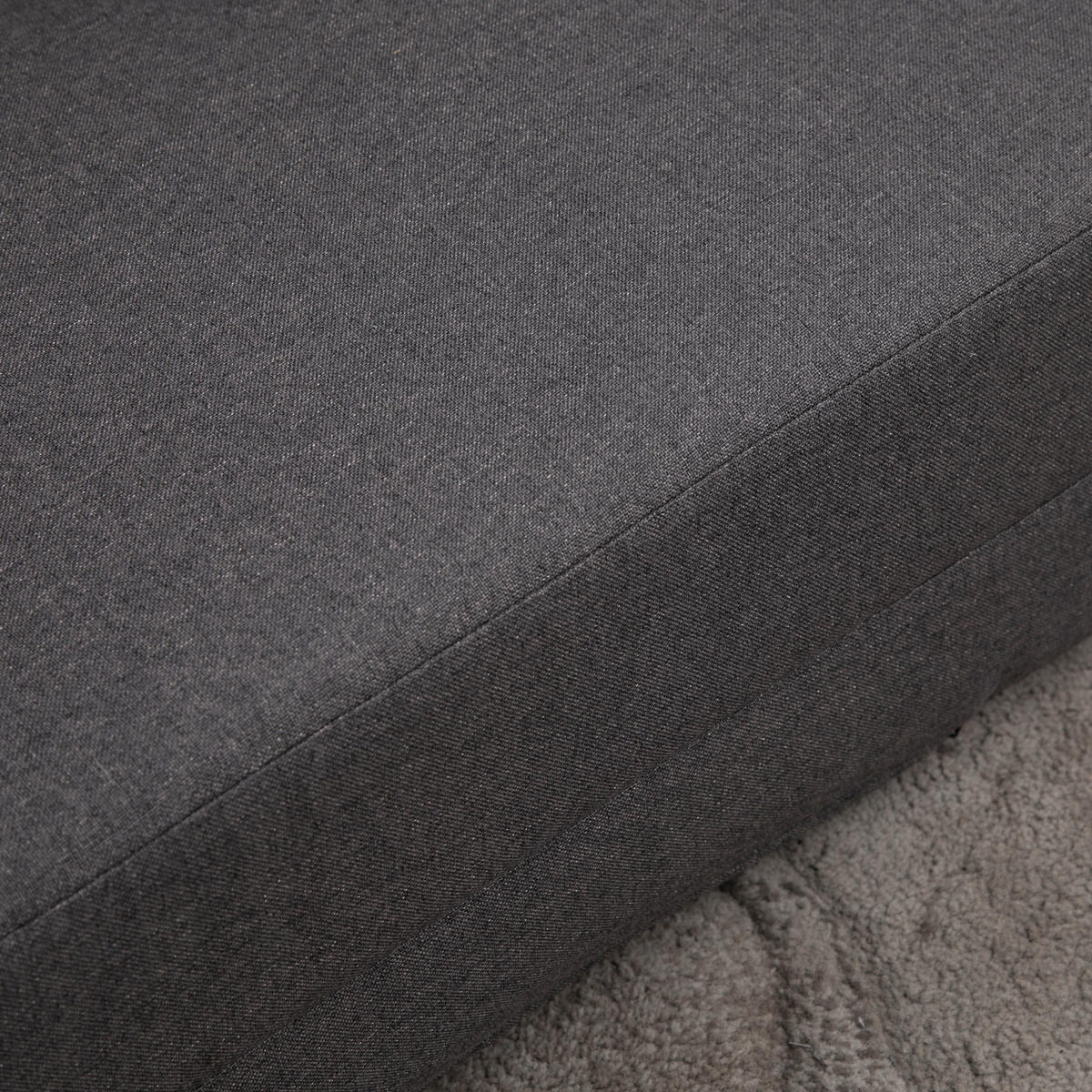 SCHLAFSESSEL DE-08213 2-in-1 mit abnehmbarem Kissen Dunkelgrau - Dunkelgrau, Metall (60/56/80cm) - ComfortXL