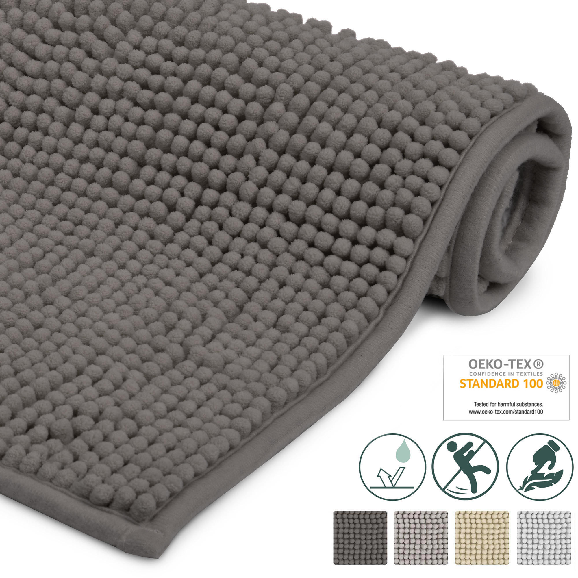 VORLEGER MATTE BeauMare WR 50/80 cm Anthrazit - Anthrazit, Textil (50/80cm) - Beautissu 