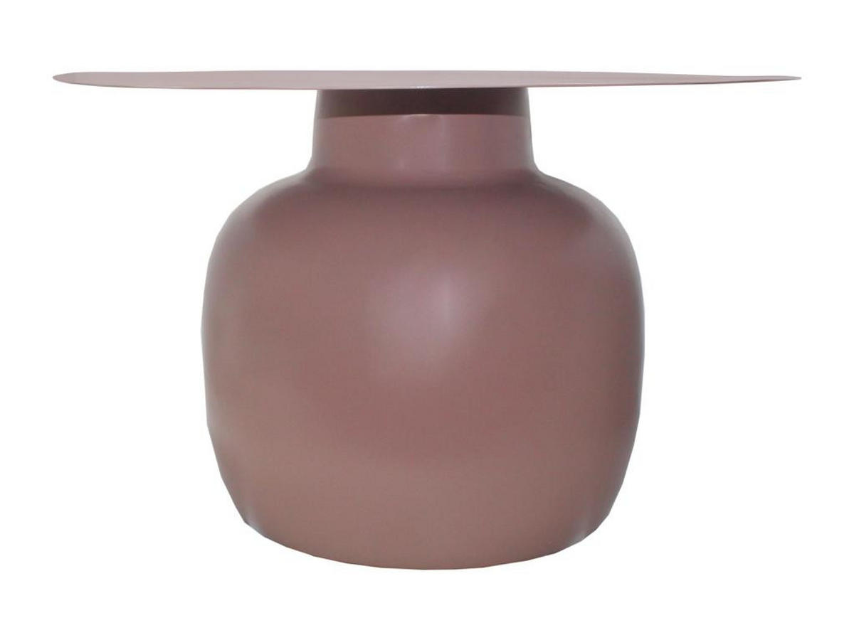 COUCHTISCH - Metall - Taupe - NALITA - Braun, Metall (76/76/46cm) - Vente-Unique