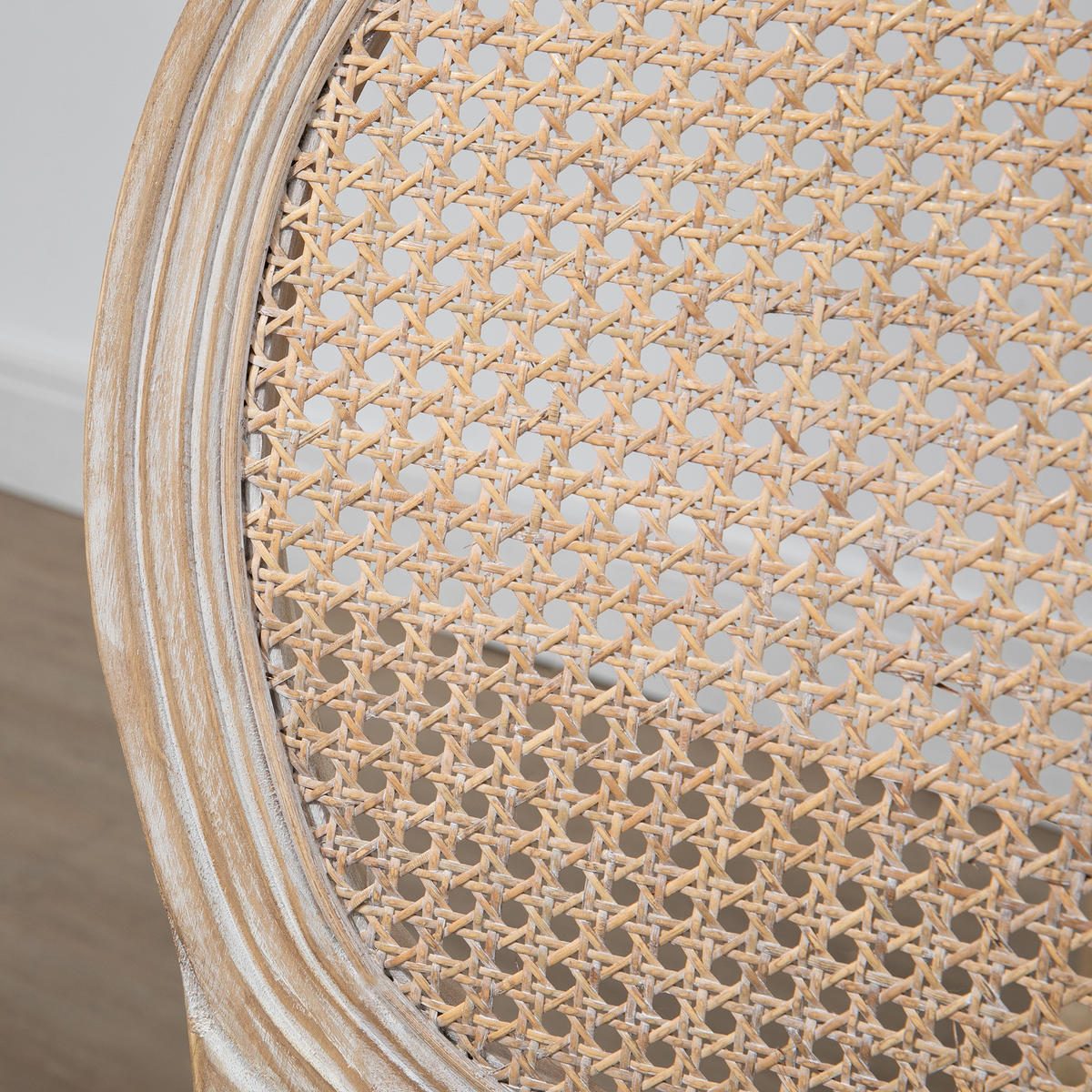 ESSZIMMERSTÜHLE 2er-Set DE-13204 Louis XVI Medaillon mit Korbgeflecht Grau - Grau, Holz (56/96/49cm) - ComfortXL
