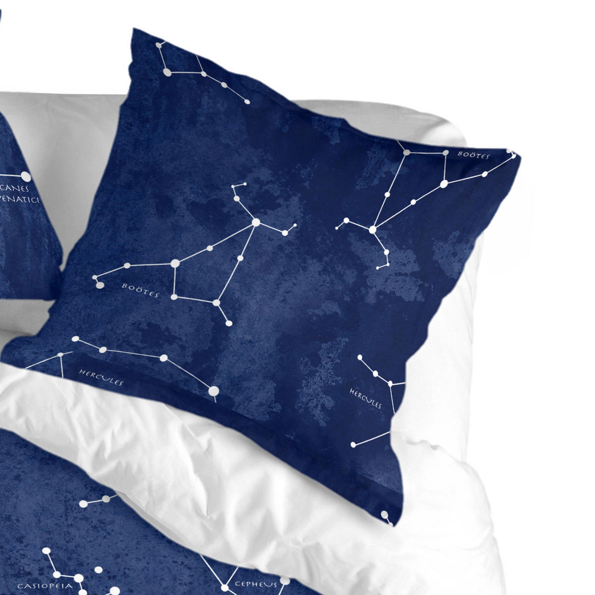 KISSENBEZUG cosmos 80x80 cm mehrfarbig - Multicolor, Textil (80/80cm) - Happy Friday