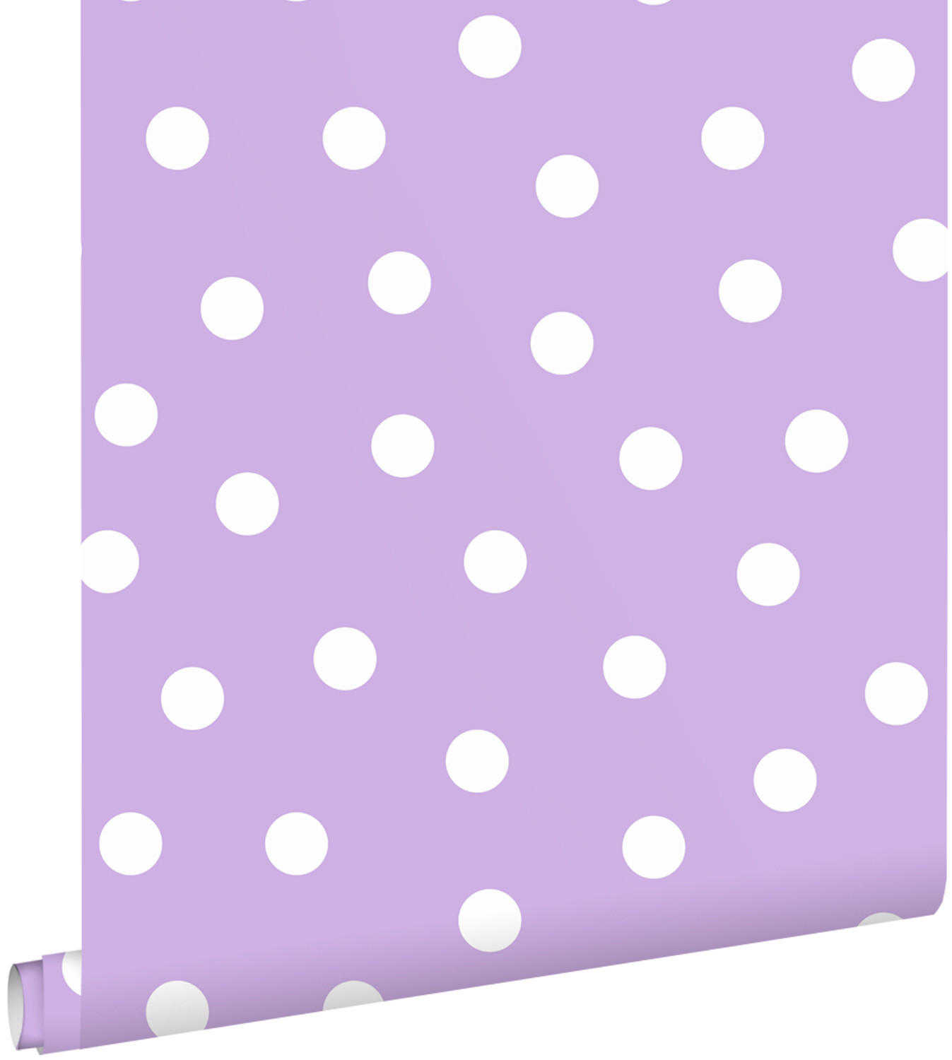 TAPETE Punkte 50 x 900 cm - Lila, Papier (50/0.1cm) - ESTAhome