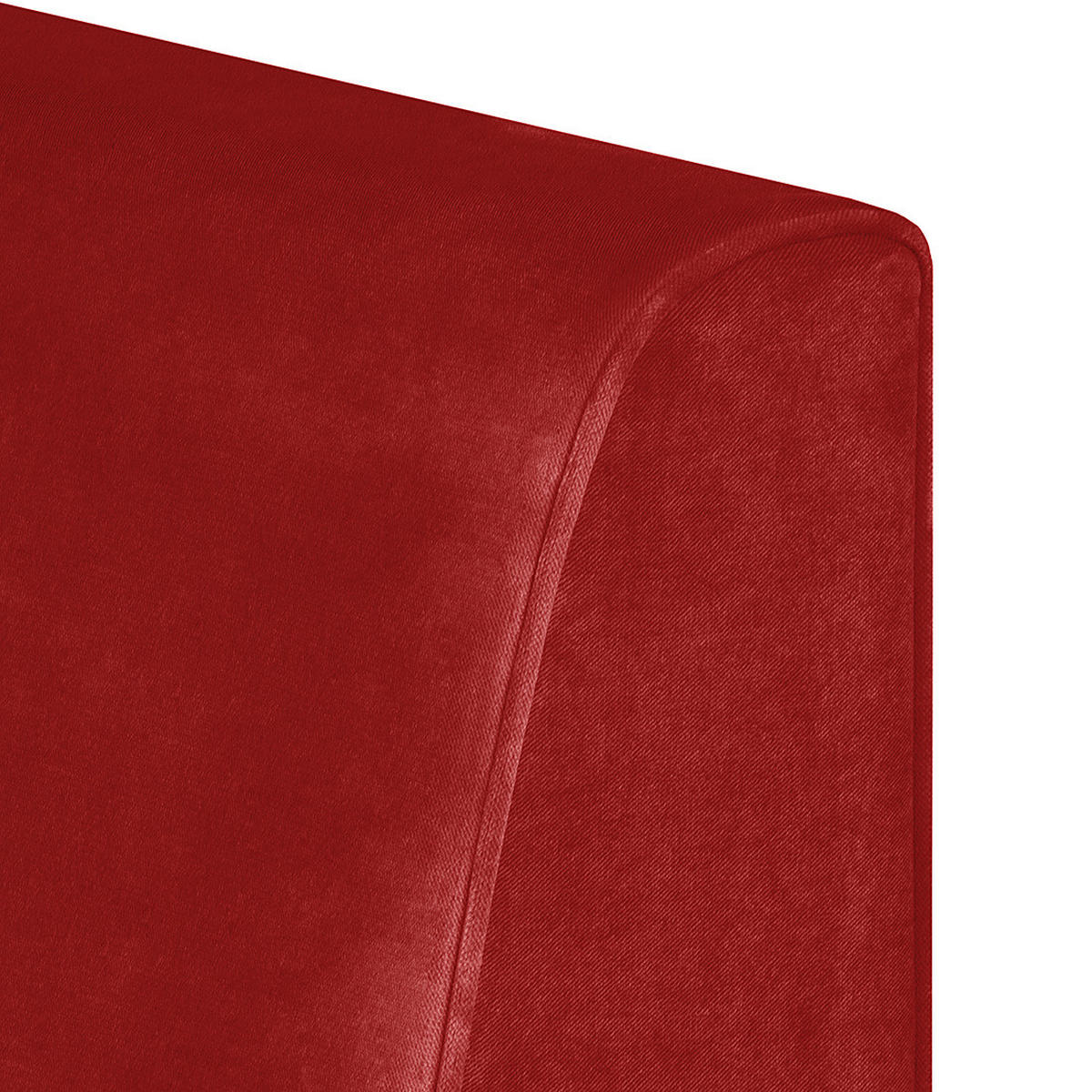 RECAMIERE - Rot, Holz/Textil (165/77/82cm) - home24