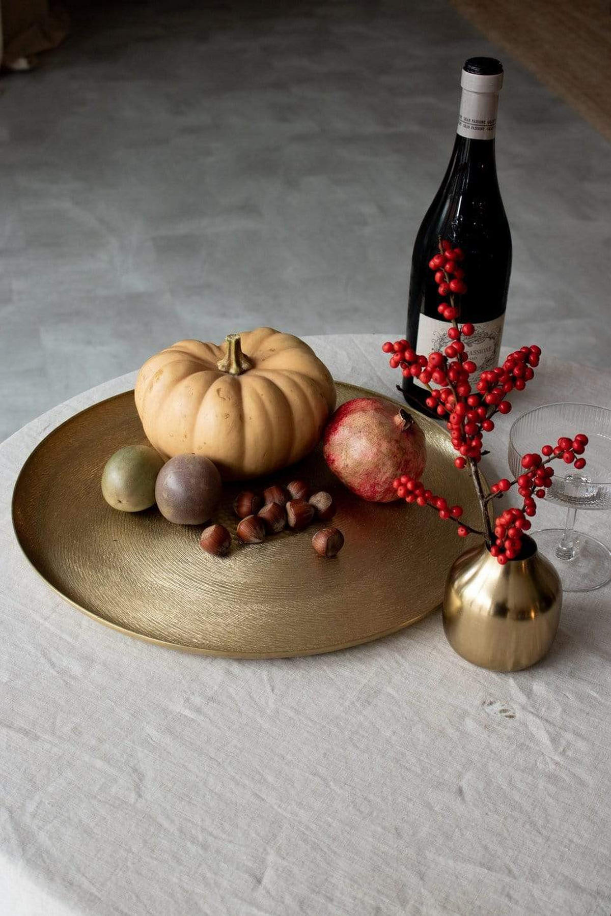 VASE Basit aus Eisen klein Ø8/10 cm - Goldfarben, Metall (10cm) - LaLe Living