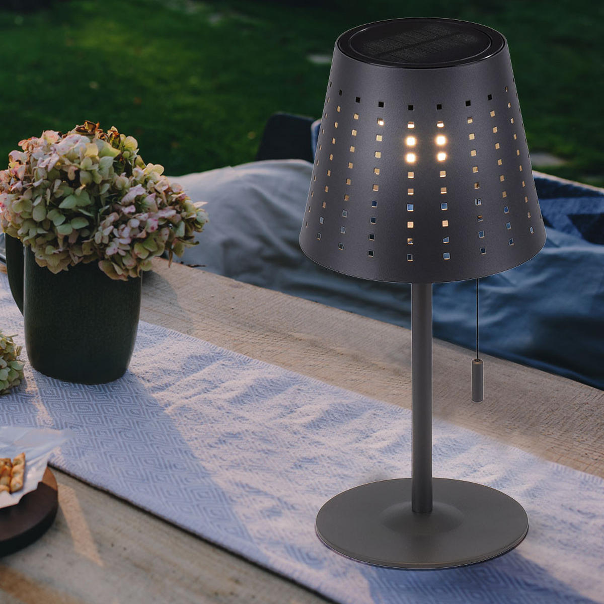 LED AUSSENLEUCHTE Mandy Metall Anthrazit - Anthrazit, Metall (14/14/30cm)