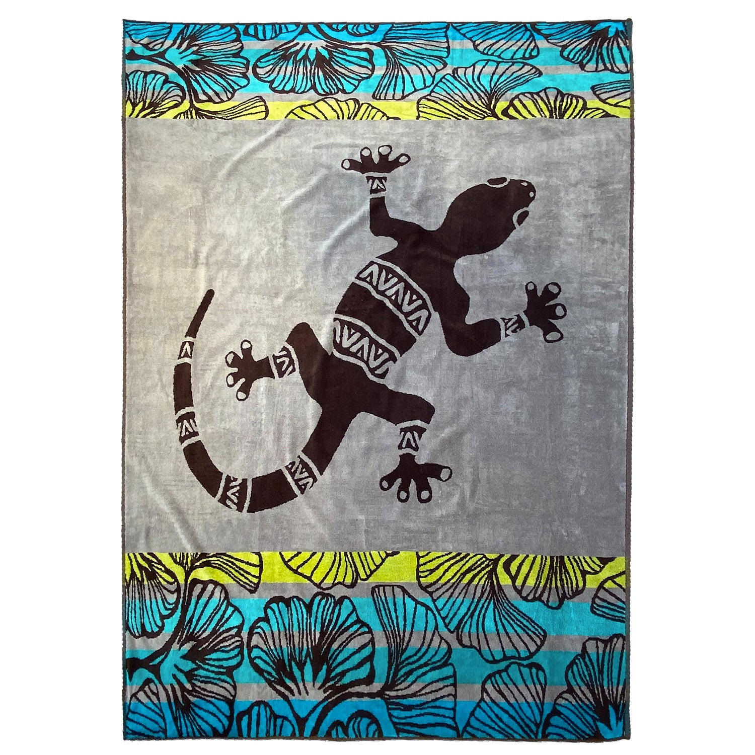 STRANDTUCH Frottee Velours Jacquard Lazare 140x180 400g/m² - Blau, Textil (140/180cm) - LE COMPTOIR DE LA PLAGE